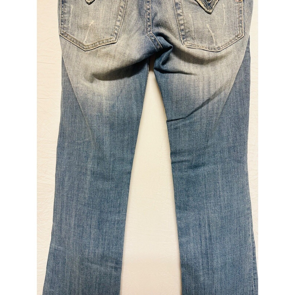 Miss Me Jeans Womens Size 29 Bootcut Faded Distressed Light Blue Embellished‎ - Picture 9 of 12